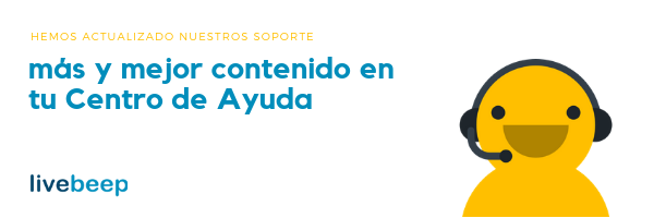 Contenido de Soporte y Ayuda actualizado en Livebeep